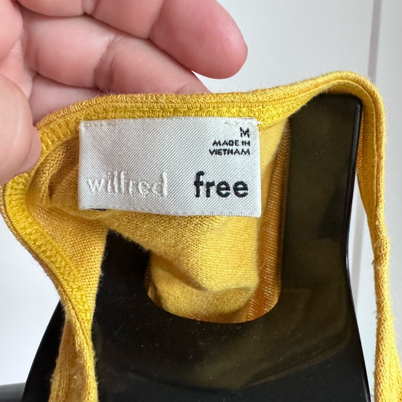 Golden yellow aritzia midi dress - Picture 2 of 2